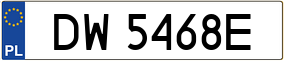 Trailer License Plate